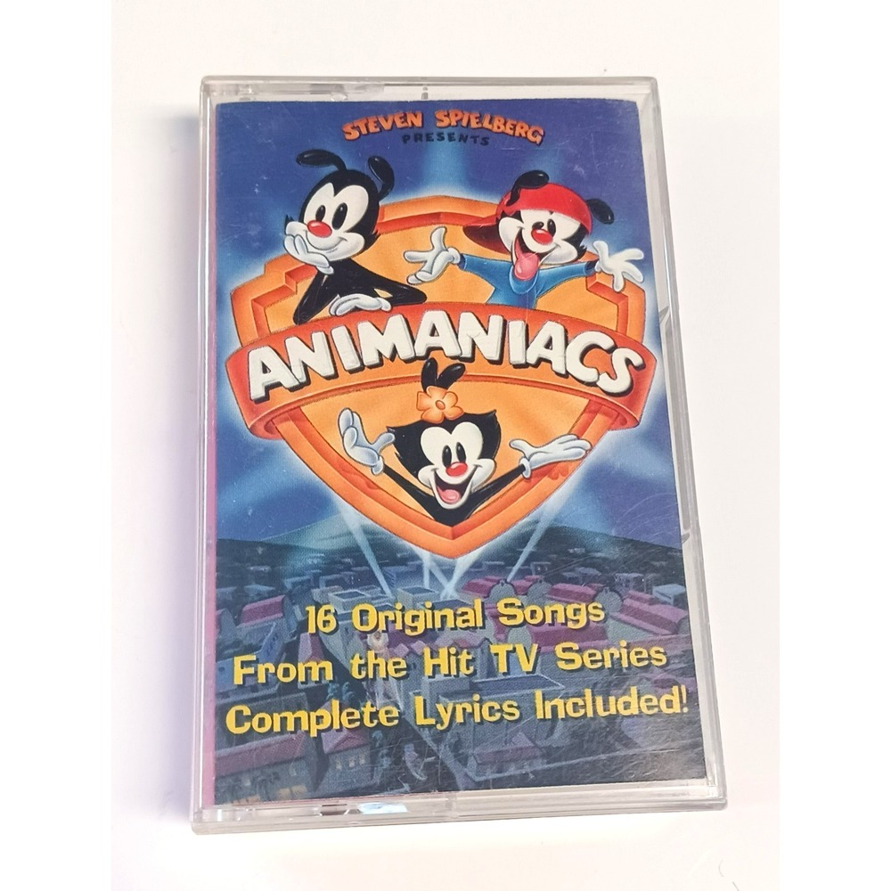 Vintage 1993 Steven Spielberg Presents Animaniacs 16 Songs Audio Cassette Tape